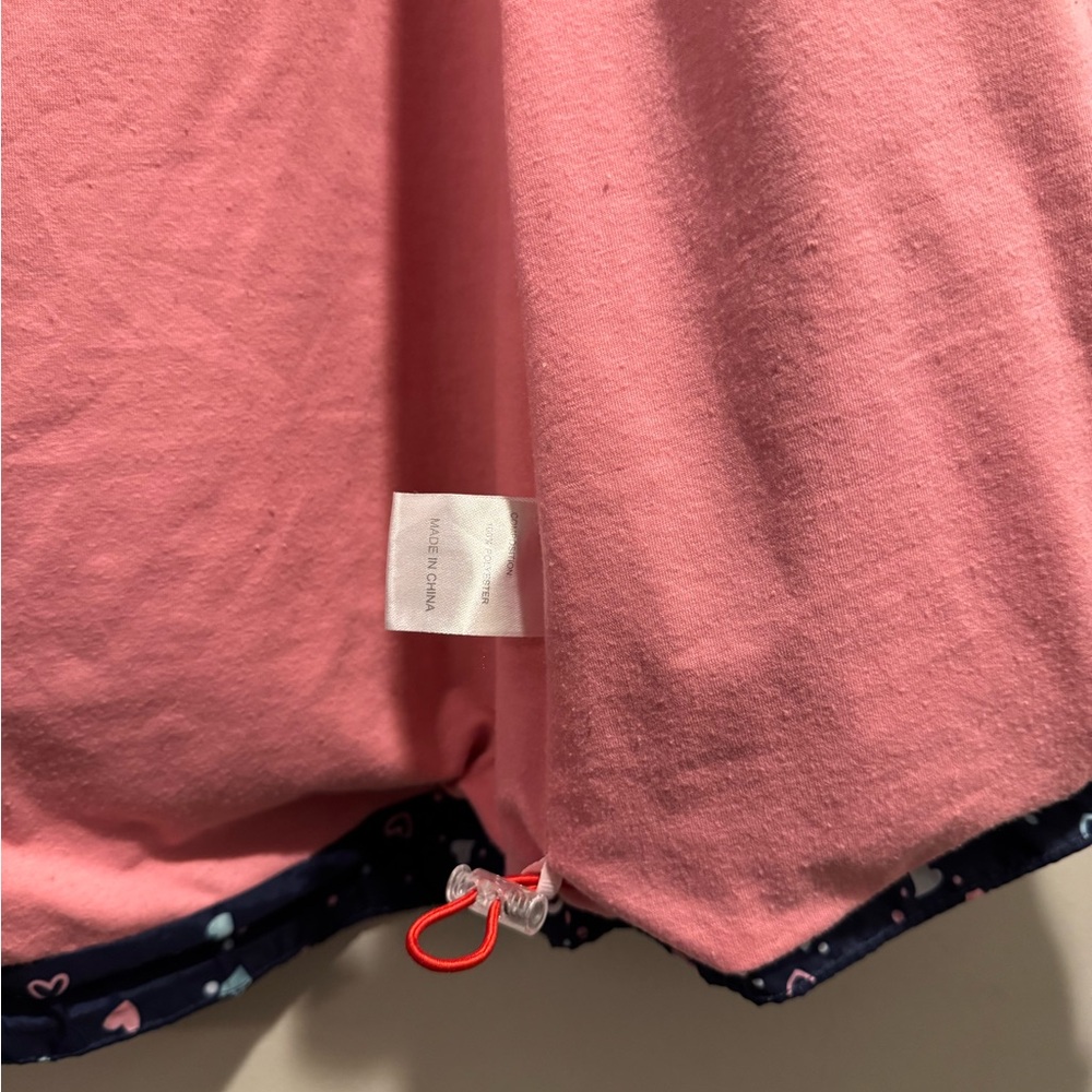 Heart Patterned Navy RainJacket - Picture 5 of 5